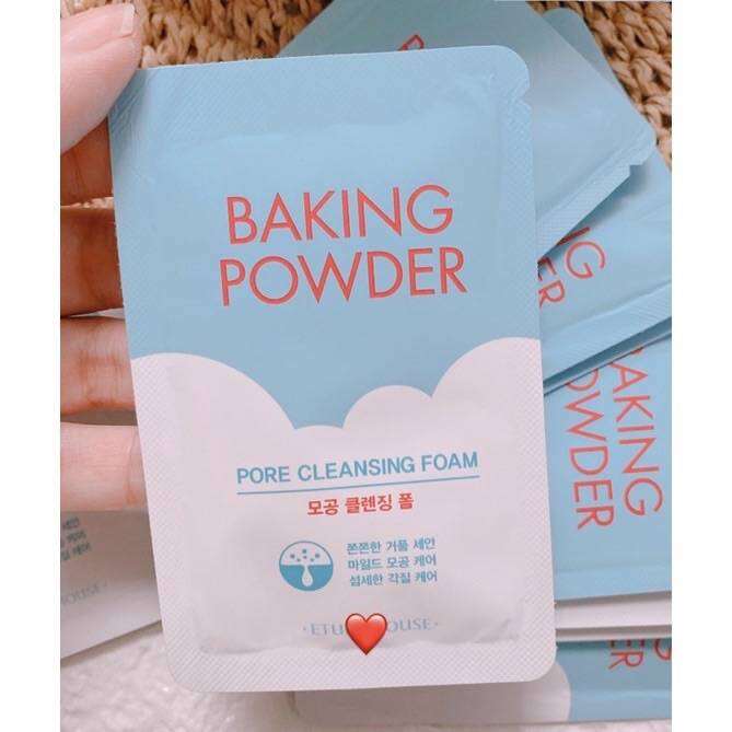 [ SAMPLE GÓI 4ML] Sữa rửa mặt sạch sâu baking Powder Pore Cleansing Foamp