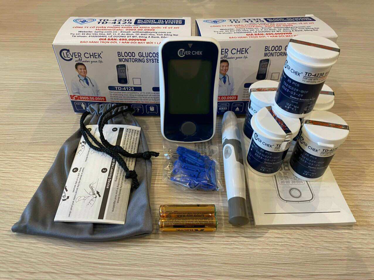 Que thử đường huyết CLEVER CHECK hộp/25
