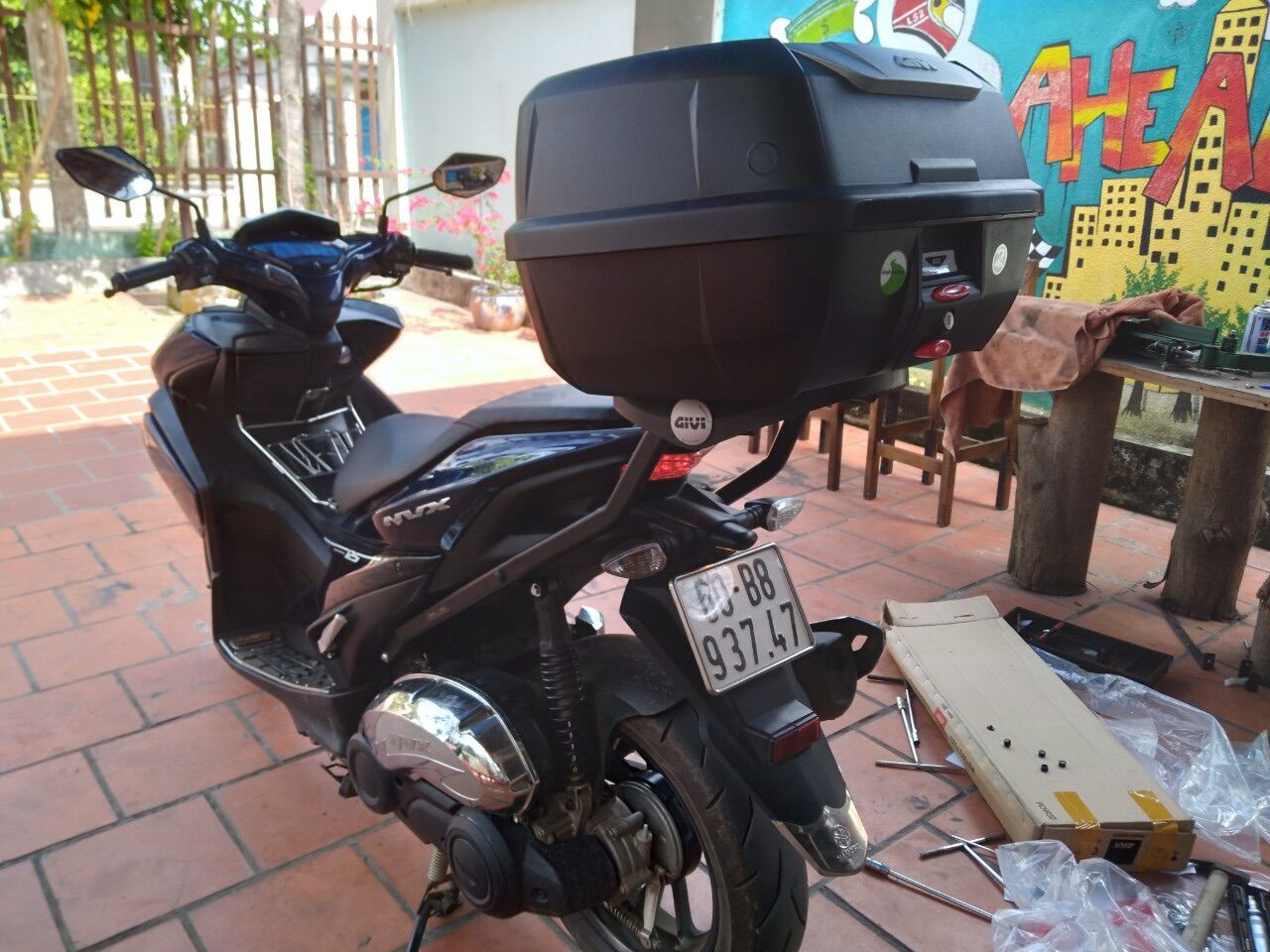 Baga Givi SRV cho xe NVX 155
