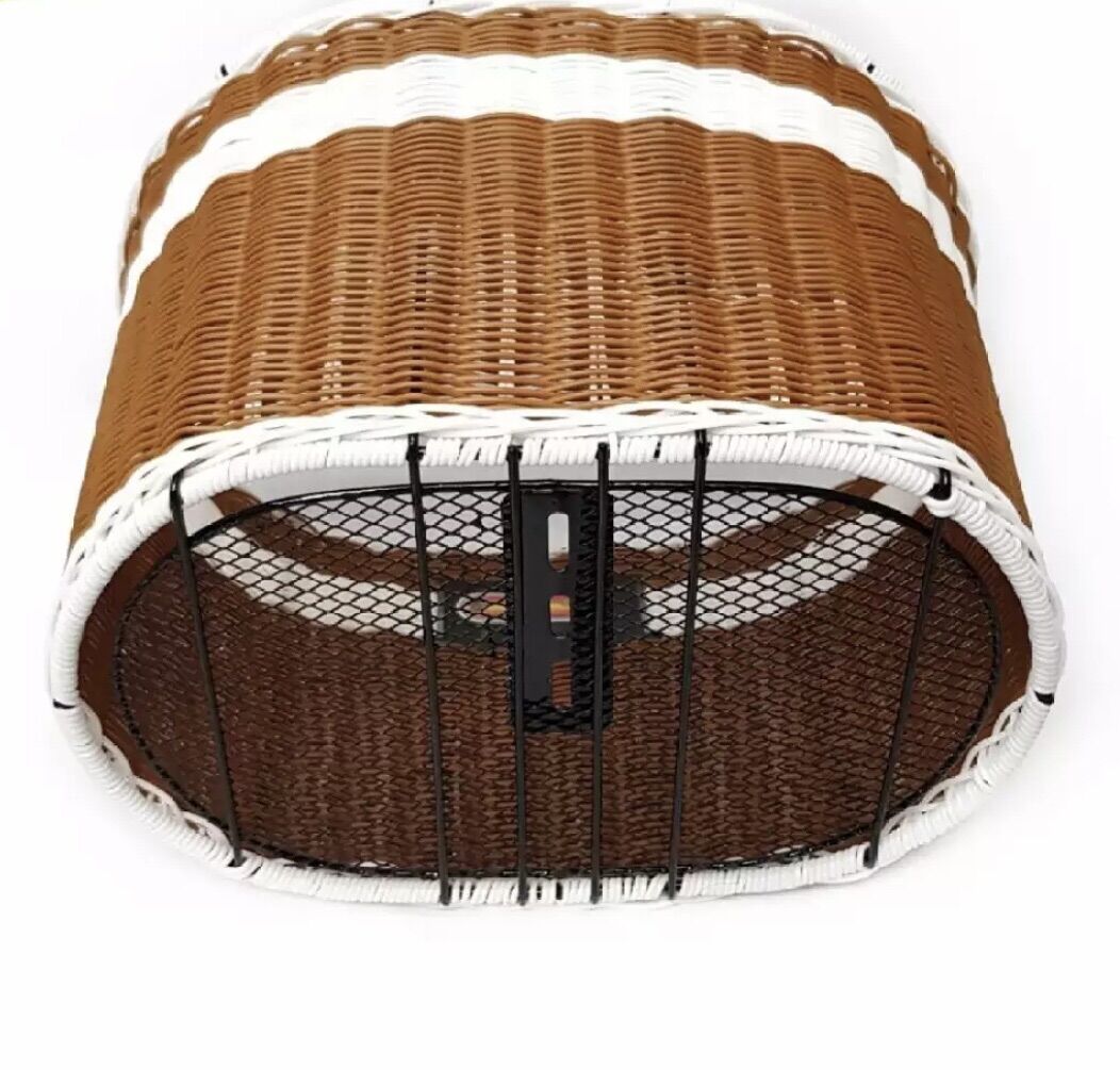 Giỏ rổ dành cho xe đạp mây đan lắp trước