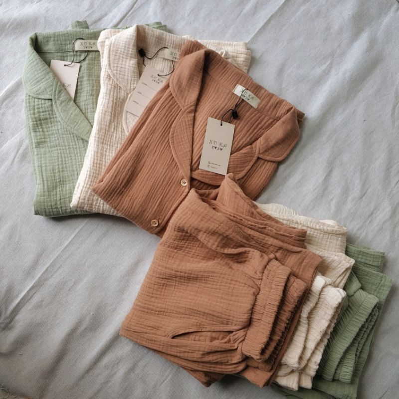 đồ bộ pyjama xô muslin