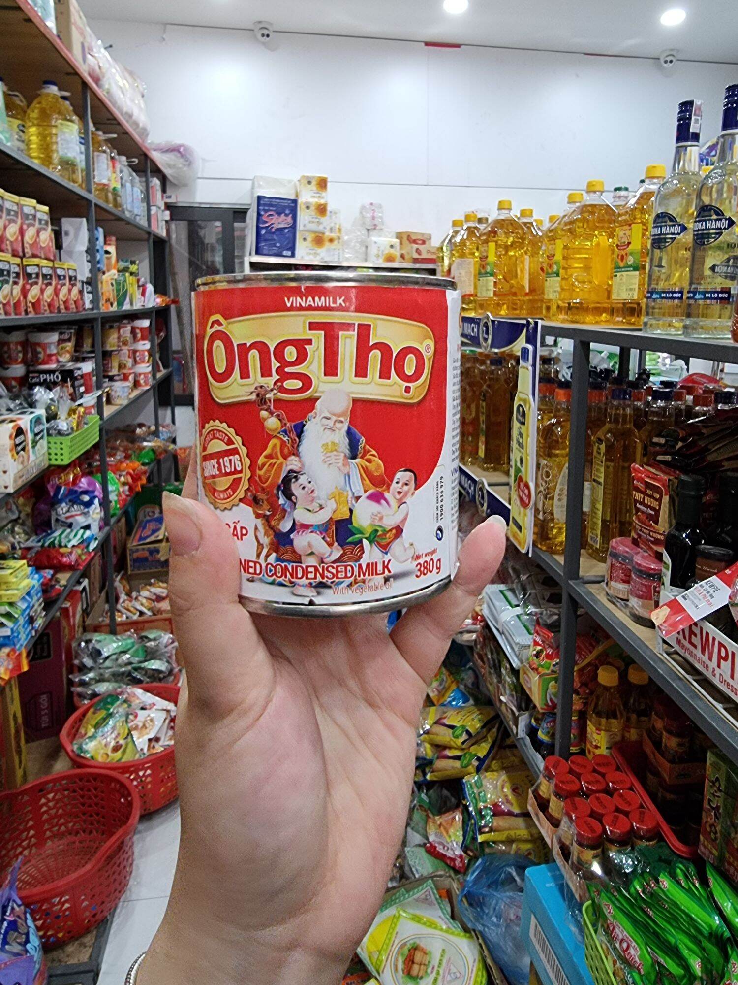 Lon sữa ông thọ đỏ 380g