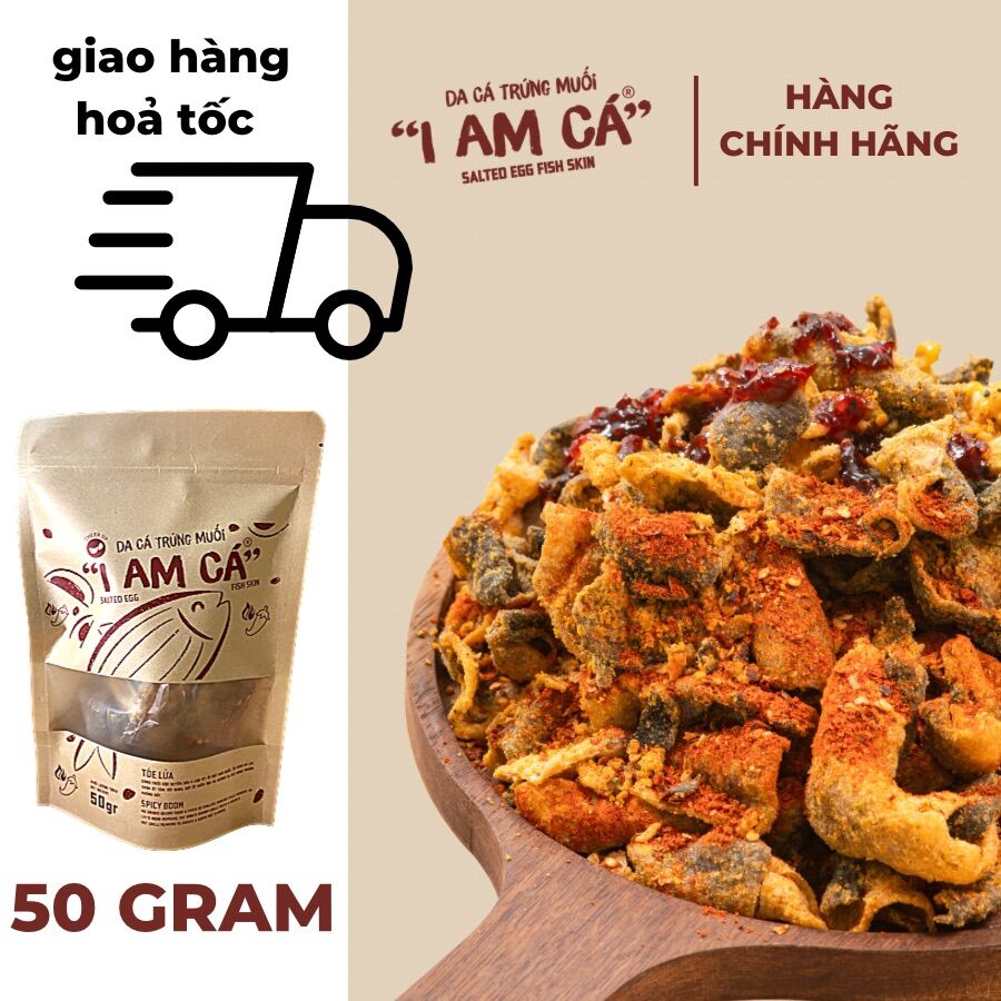 Da cá trứng muối "i am cá" | cá toé lửa | 50 gram