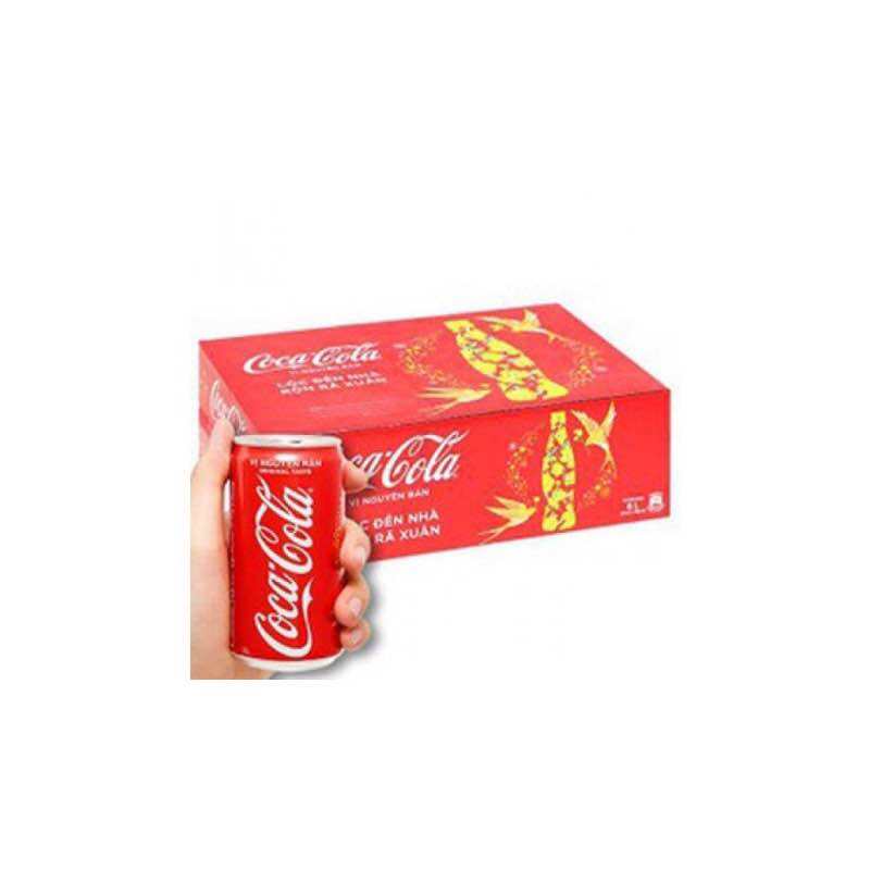 Thùng CoCa-cola 24 lon vị nguyên bản 235ml/lon