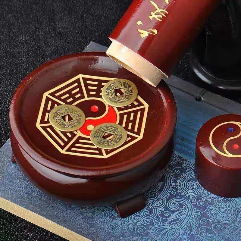 Đài Lục Hào gieo quẻ âm dương cỡ đại 11cm