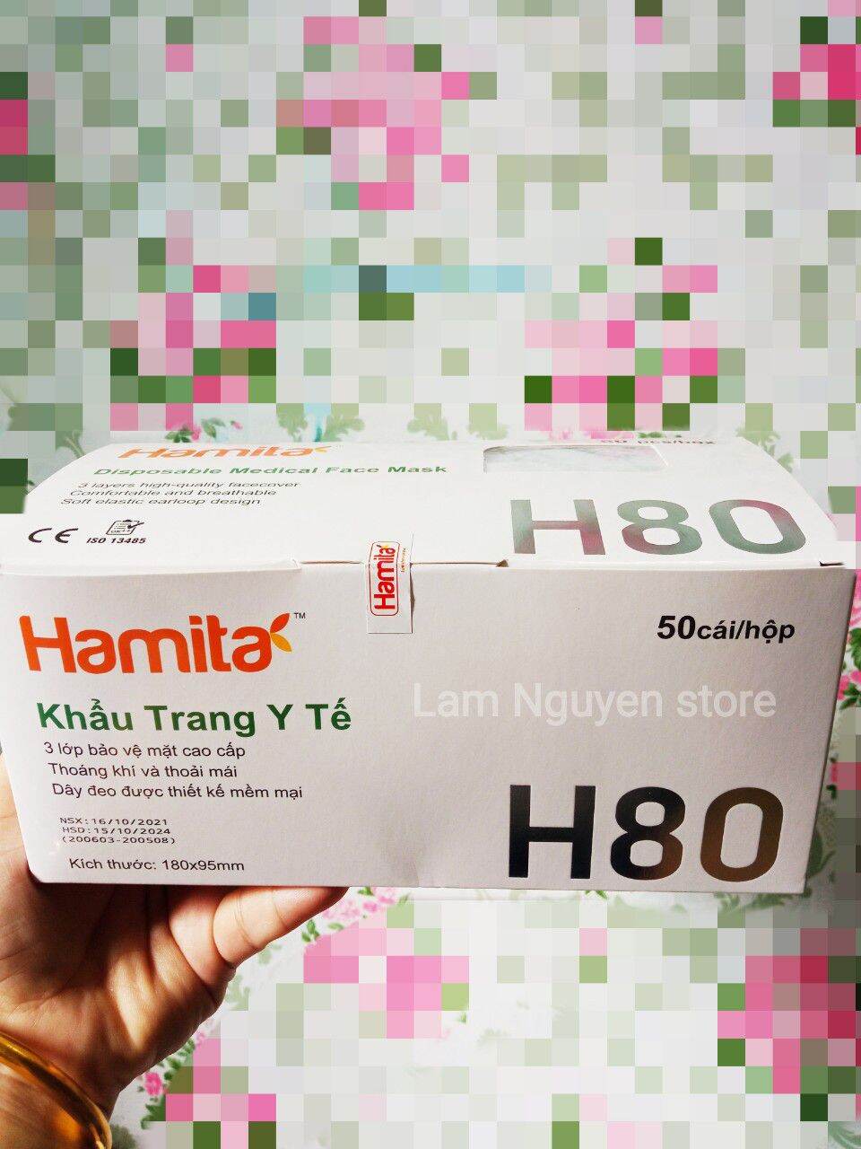 Khẩu trang y tế Hamita H80 tiêu chuẩn hàng xuất khẩu