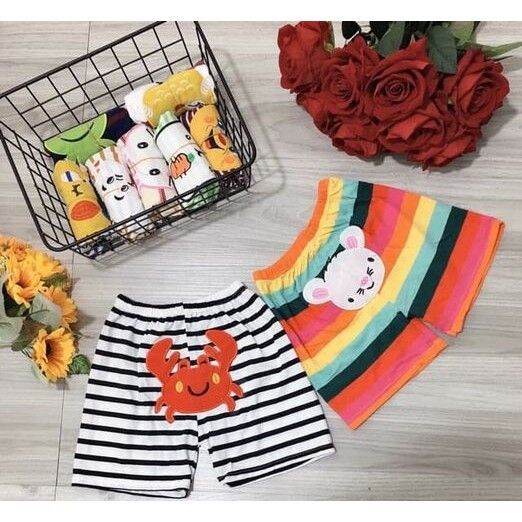 Combo 10 quần mông thú chất cotton cho bé trai bé gái