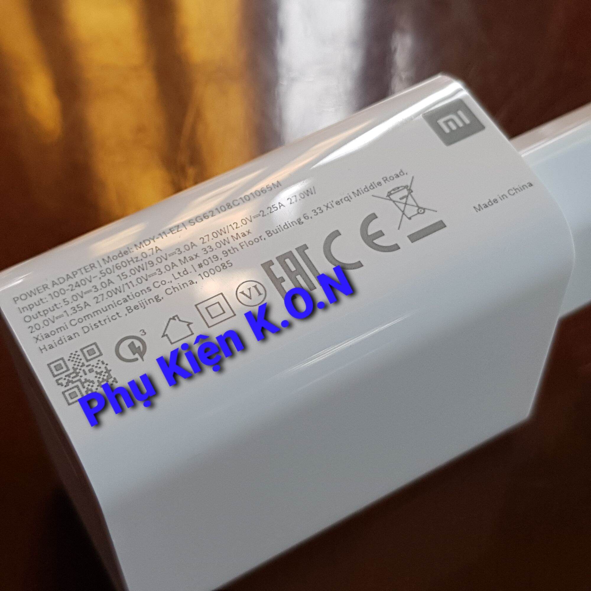 Củ Sạc Nhanh 33W XIAOMI Redmi 13, Note 13, Note12, Note11, Note11s, Note10, Note10s, Note10 Pro, Note9 Pro... Mới 100%