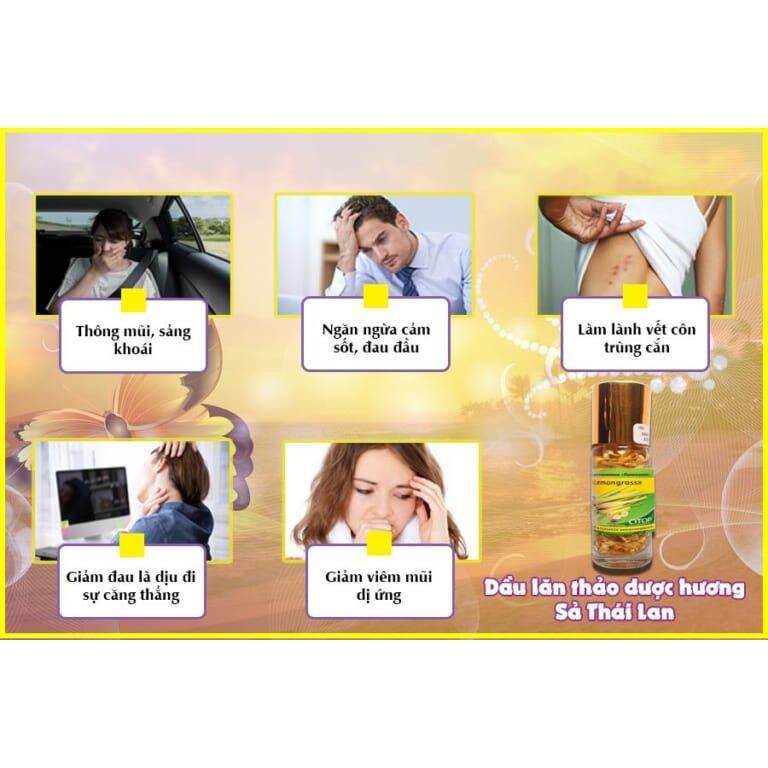 Dầu Bi Lăn Hương Sả Thái Lan