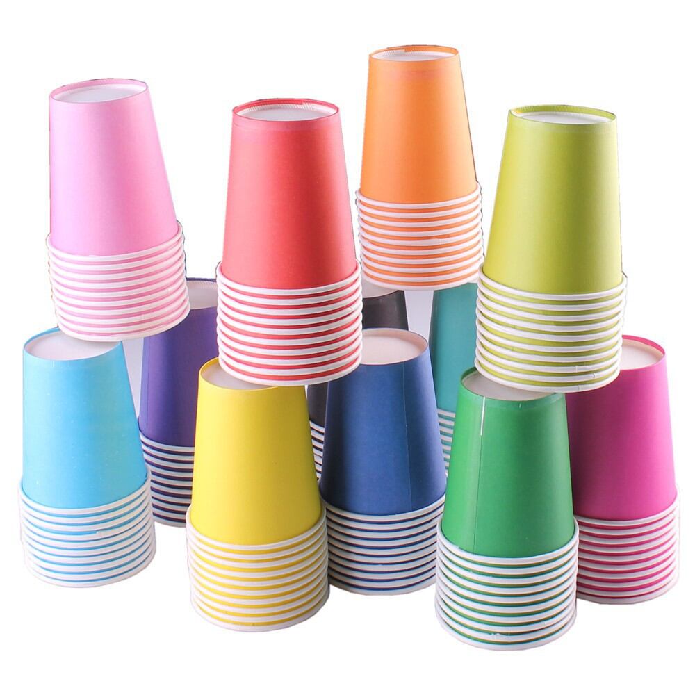 sét 10 cốc giấy màu