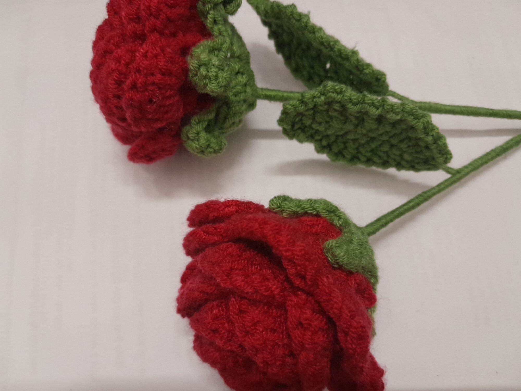Hoa hồng bằng len sợi 🌹🌹🌹- Sản phẩm handmade