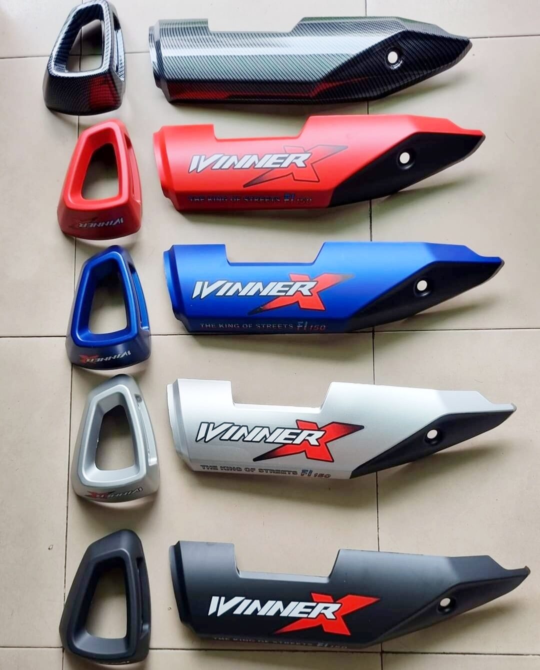 Ốp che pô winner x v2-v3 sơn màu 1 bộ