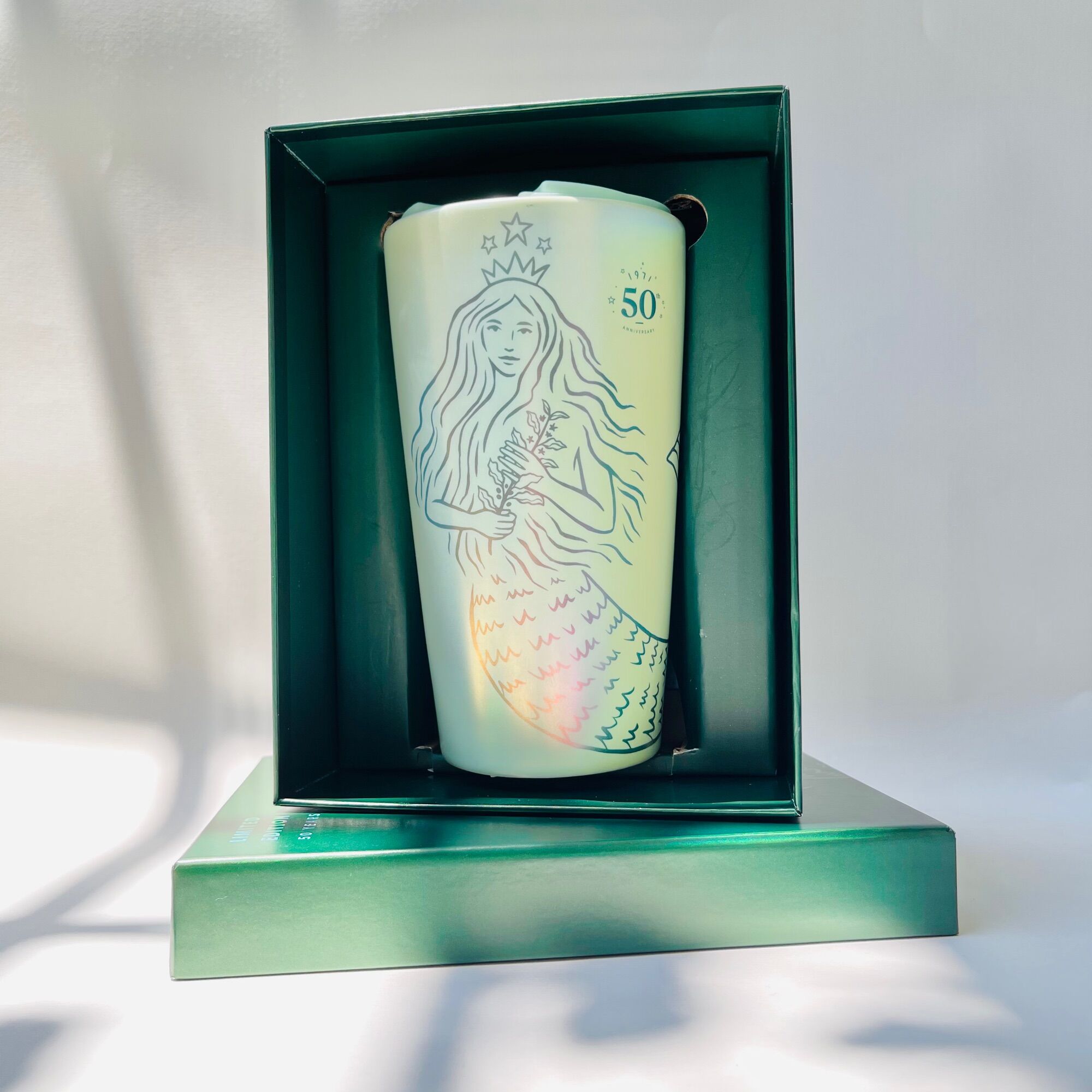 CỐC STARBUCKS MUG CERAMIC 50th ANNIVERSARY SIREN