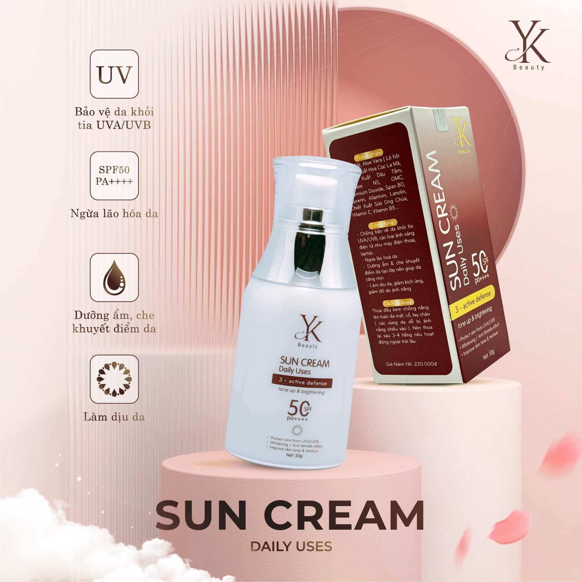 KEM CHỐNG NẮNG CAO CẤP - YK Beauty