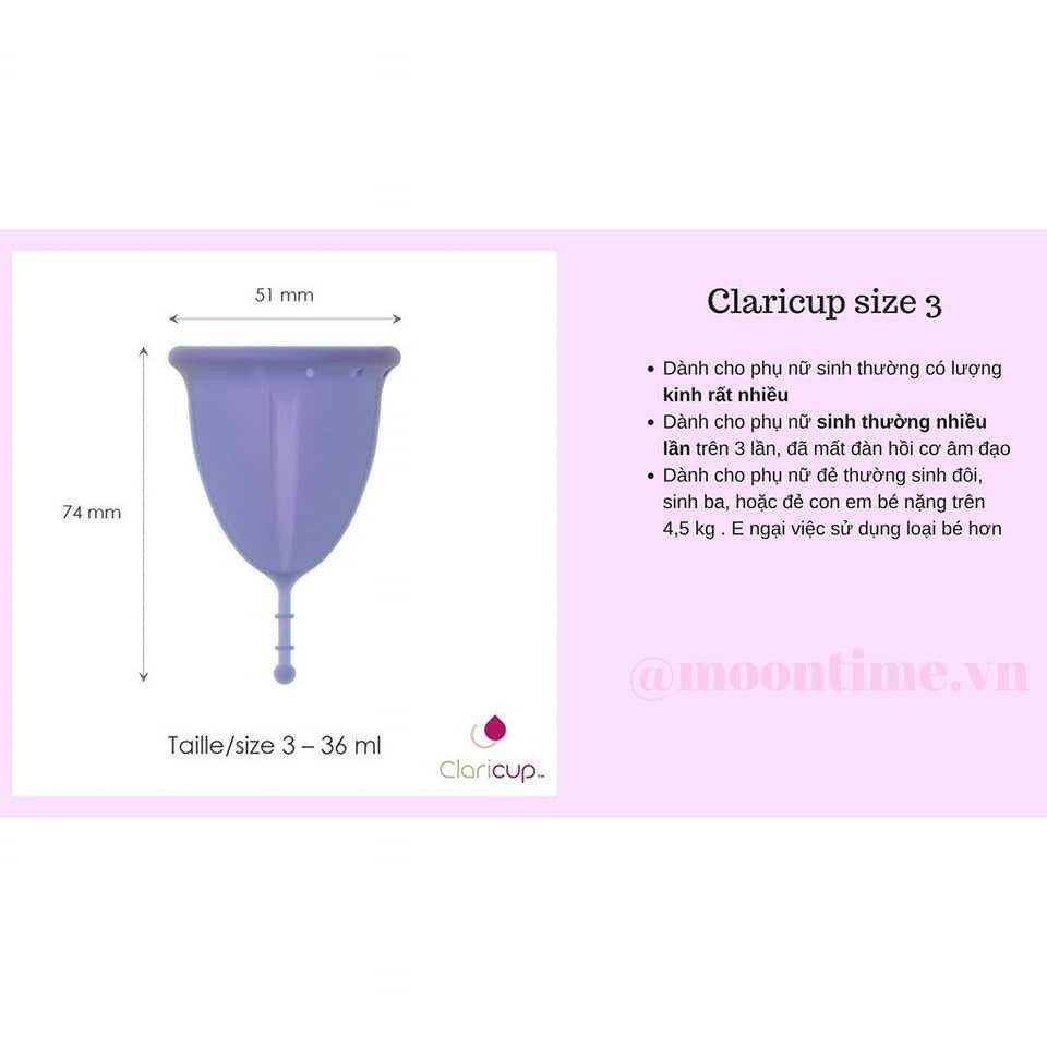 [Chính Hãng] Cốc Nguyệt San CLARICUP Nhập Khẩu Pháp