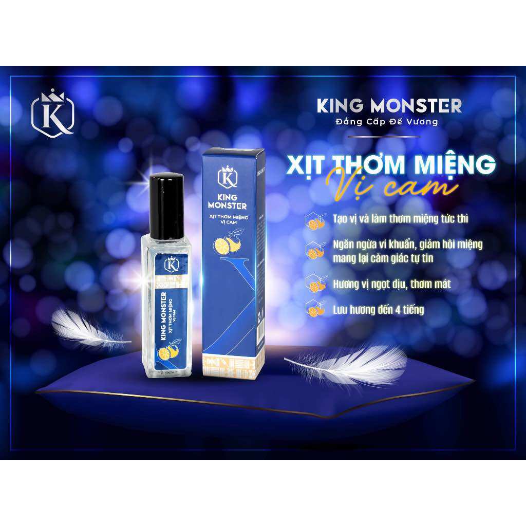 ✅ King Monster Xịt thơm miệng 👍 [CHÍNH HÃNG] ❤️ Xịt thơm miệng King monster