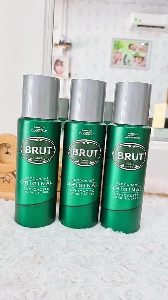 Xịt khử mùi nam brut classic deodorant 24h - mỹ 283g