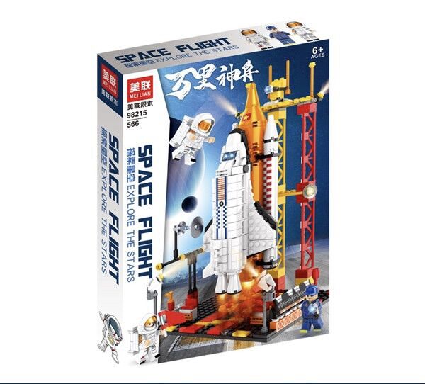 Lắp ráp xếp hình lego Space Flight 98215 - Trạm phóng tàu vũ trụ khám phá sao hoả 566 chi tiết