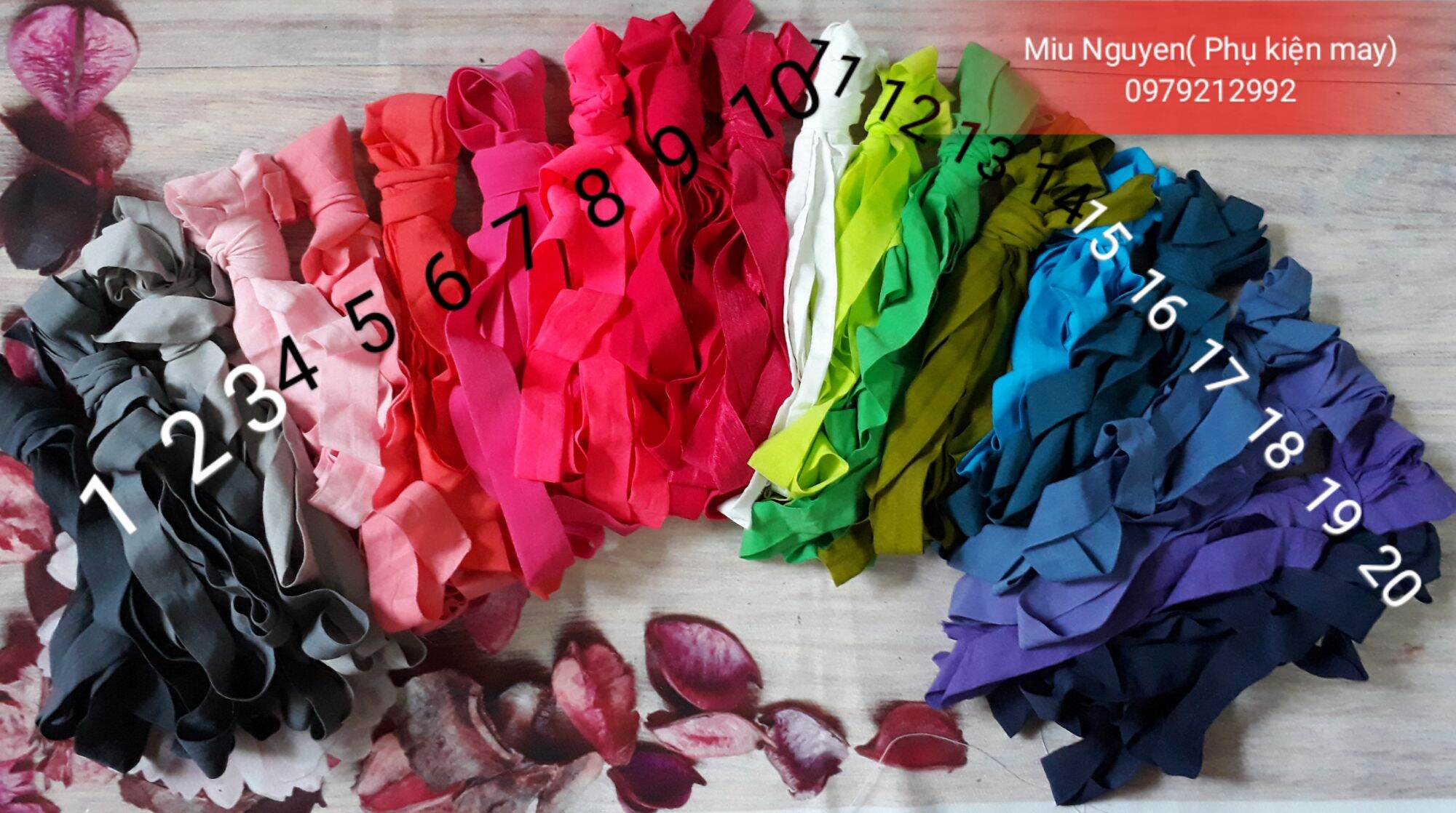 Chun viền bản 2cm cuộn 5m