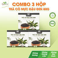 Combo 3 hộp Trà cỏ mực đậu đen túi lọc Goce - 3x80g
