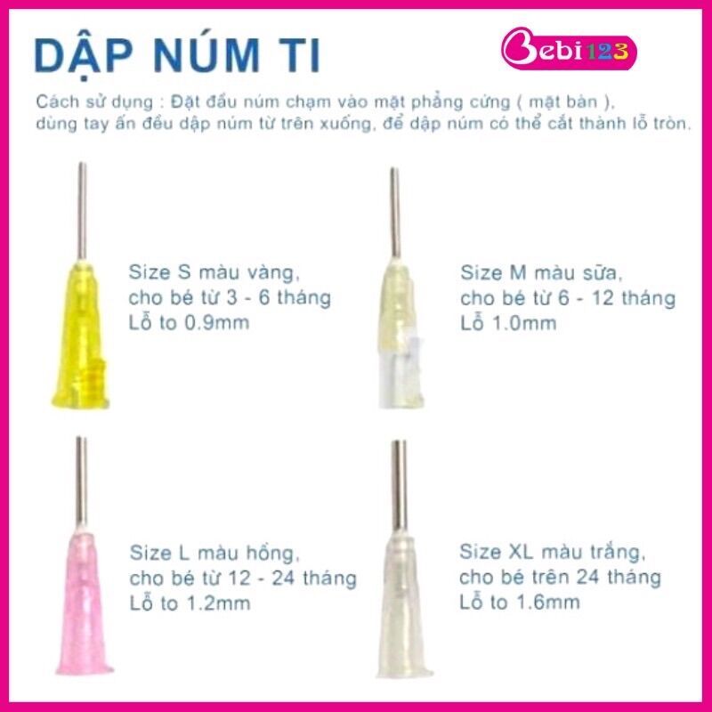 Dụng cụ dập núm ti bình sữa/ Dụng cụ đục núm ti bình sữa