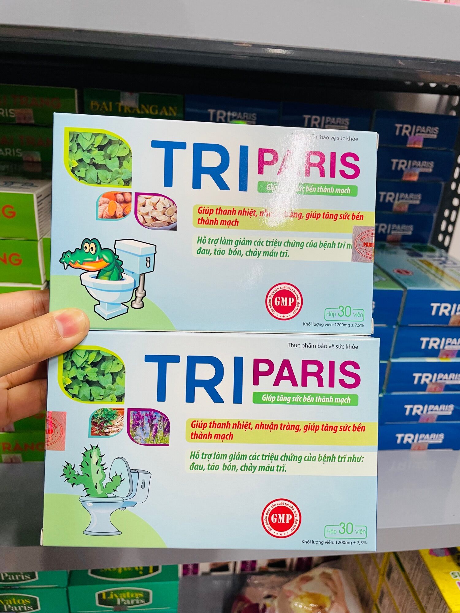 Tri paris - hộp 30v
