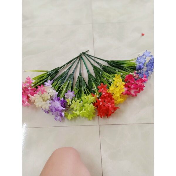 Cụm hoa thủy tiên trang trí_hoa giả, hoa lụa