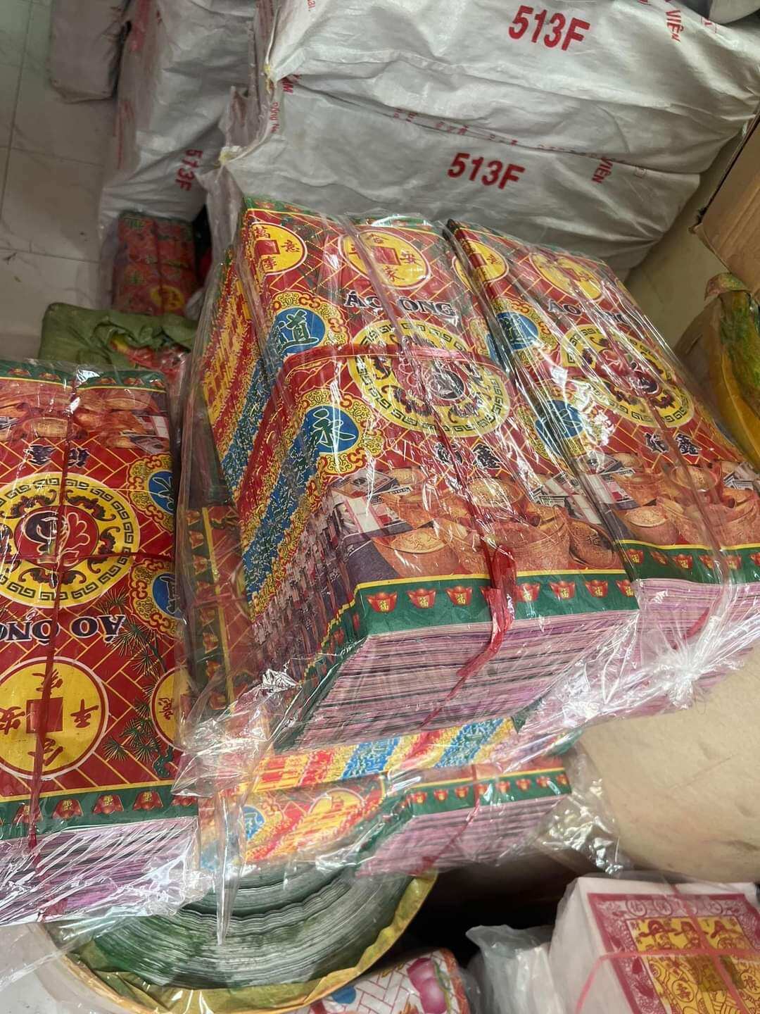 (Combo 100 bộ)Xấp giấy cúng vải áo ông bà giá sỉ