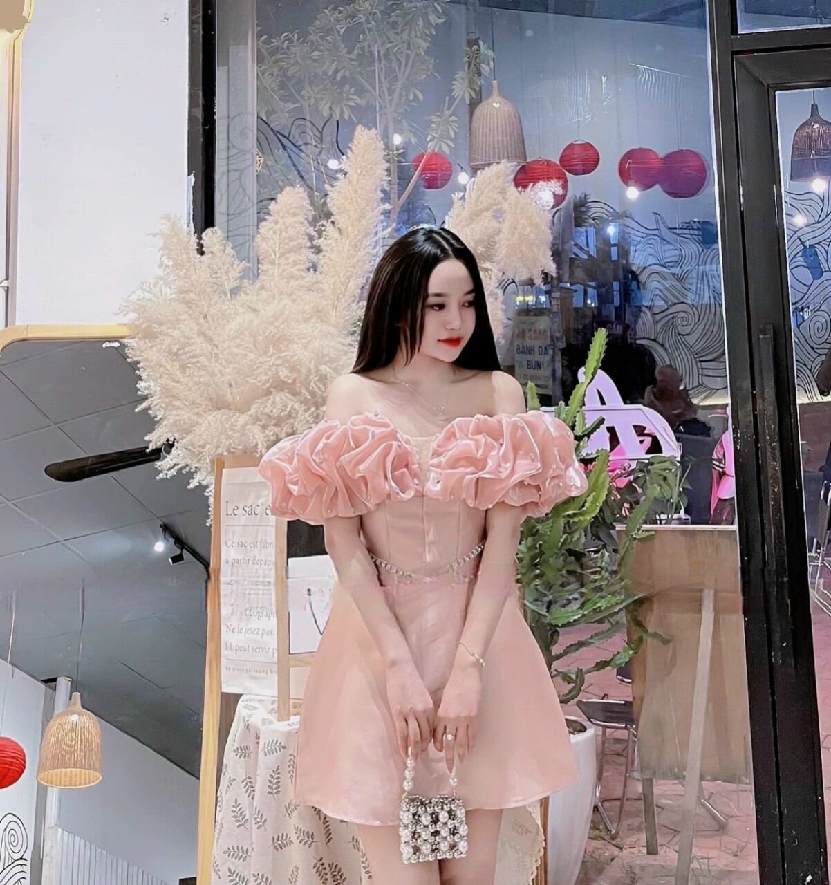 ĐẦM MAXI CUP DẠ HỘI ĐÍNH ĐÁ