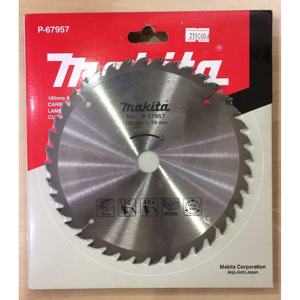 Lưỡi cưa gỗ - lưỡi cắt gỗ 185mm×40 răng makita