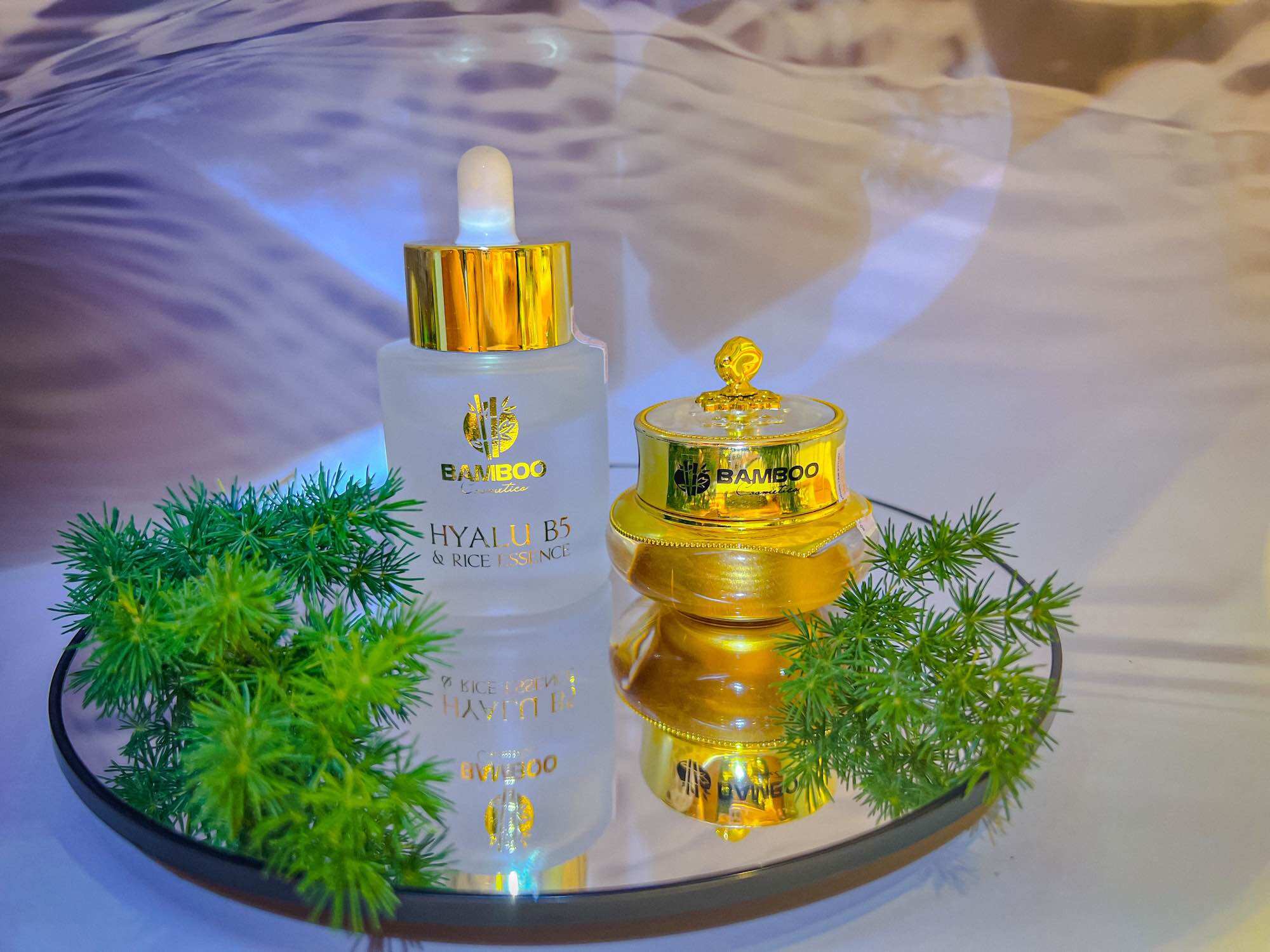 Comboo Kem Face LụaVà Serum B5 30ml Bamboo (Chính Hãng )