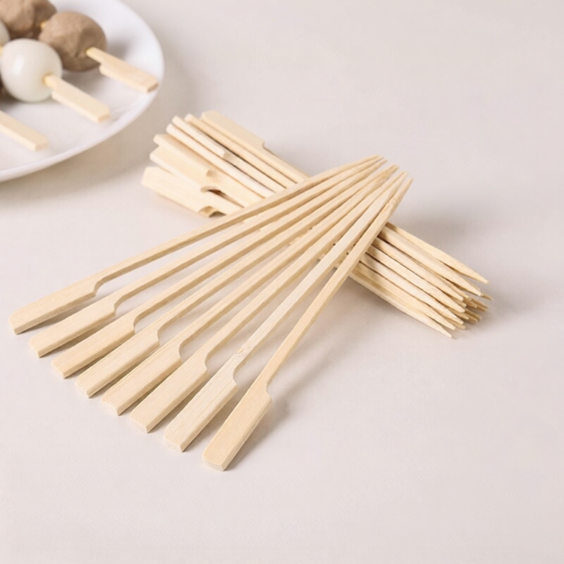 Que Tăm Tre Dùng Một Lần cho Nướng Ngoài Trời 100 Cây
