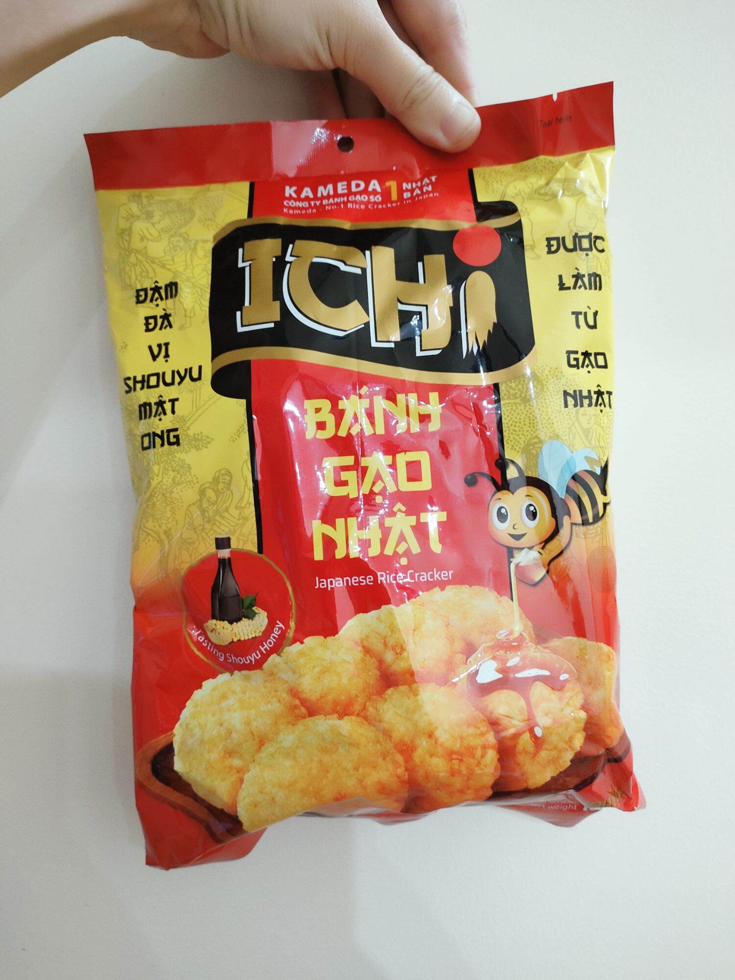 Bánh gạo Ichi vị Shouyu mật ong gói 100g