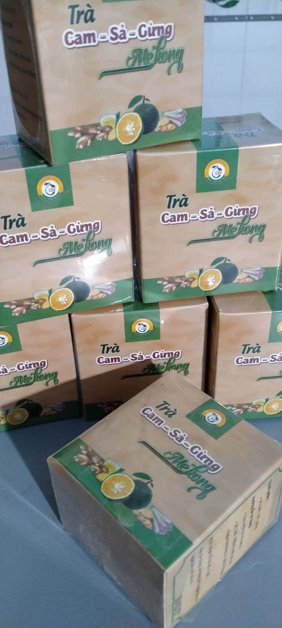 Cam sả gừng-trà túi lọc Mekong 20g