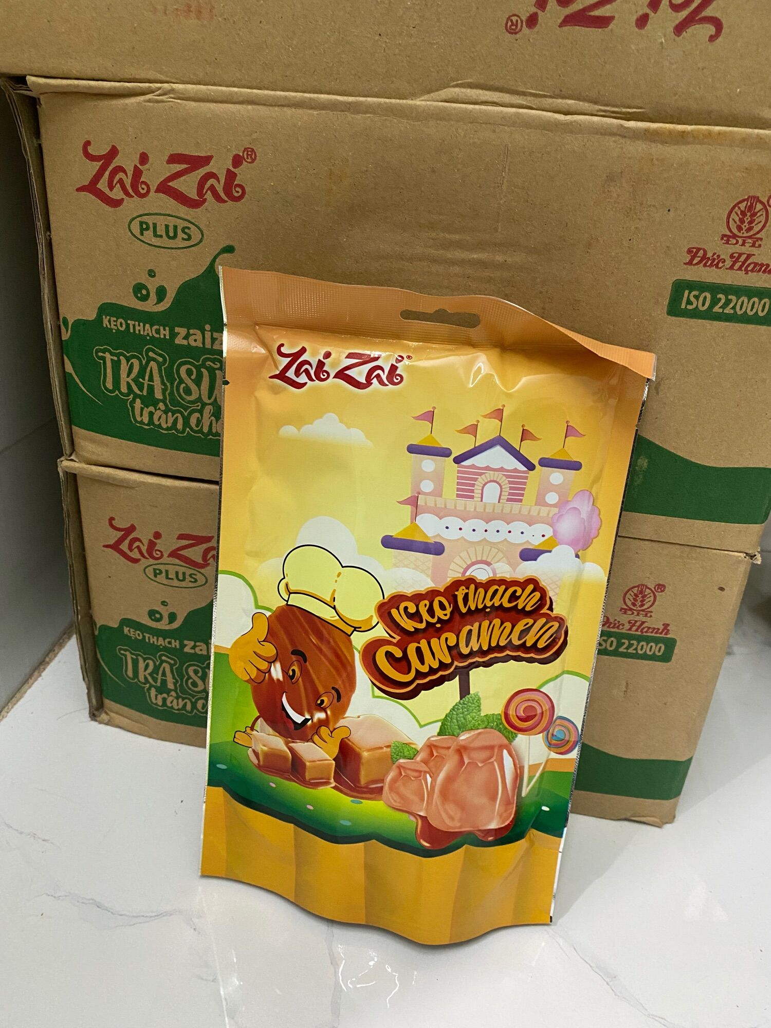 Thạch zai zai Đức hạnh loại bịch 320g mới