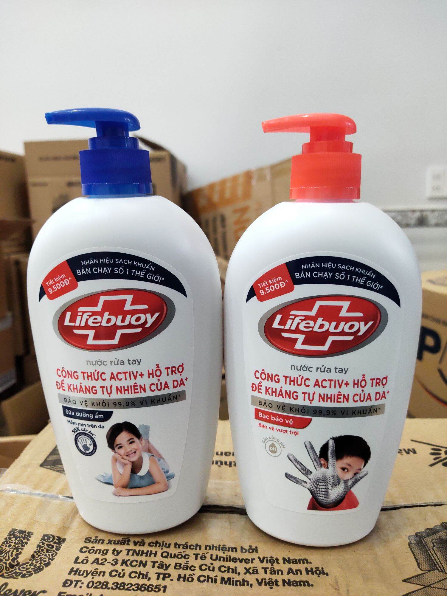 Nước rửa tay lifebuoy diệt khuẩn 450g.
