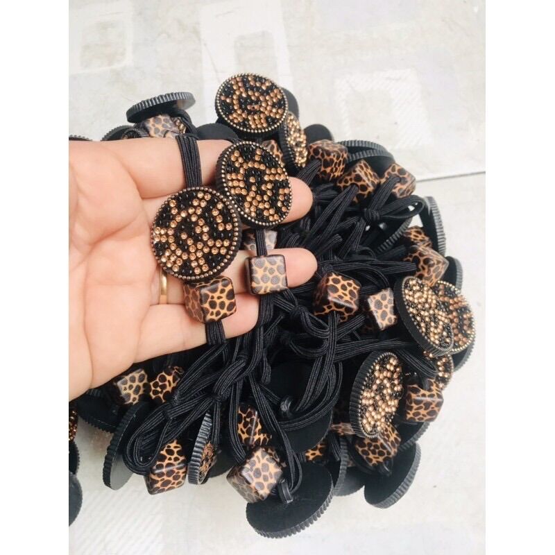 🌟🌟set 20 dây cột tóc ngọc màu da beo
