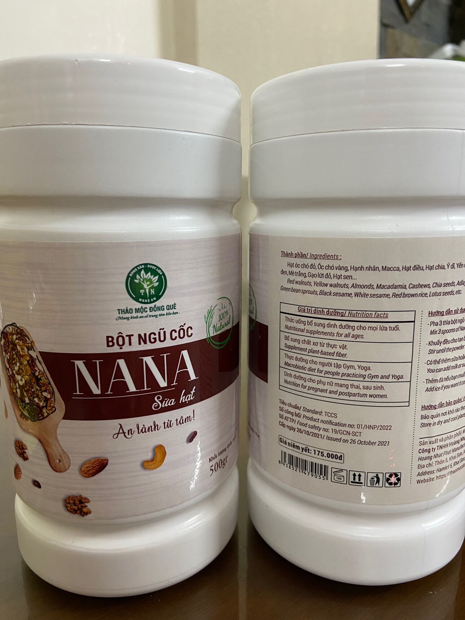 Bột Ngũ cốc NANA (An lành từ tâm)