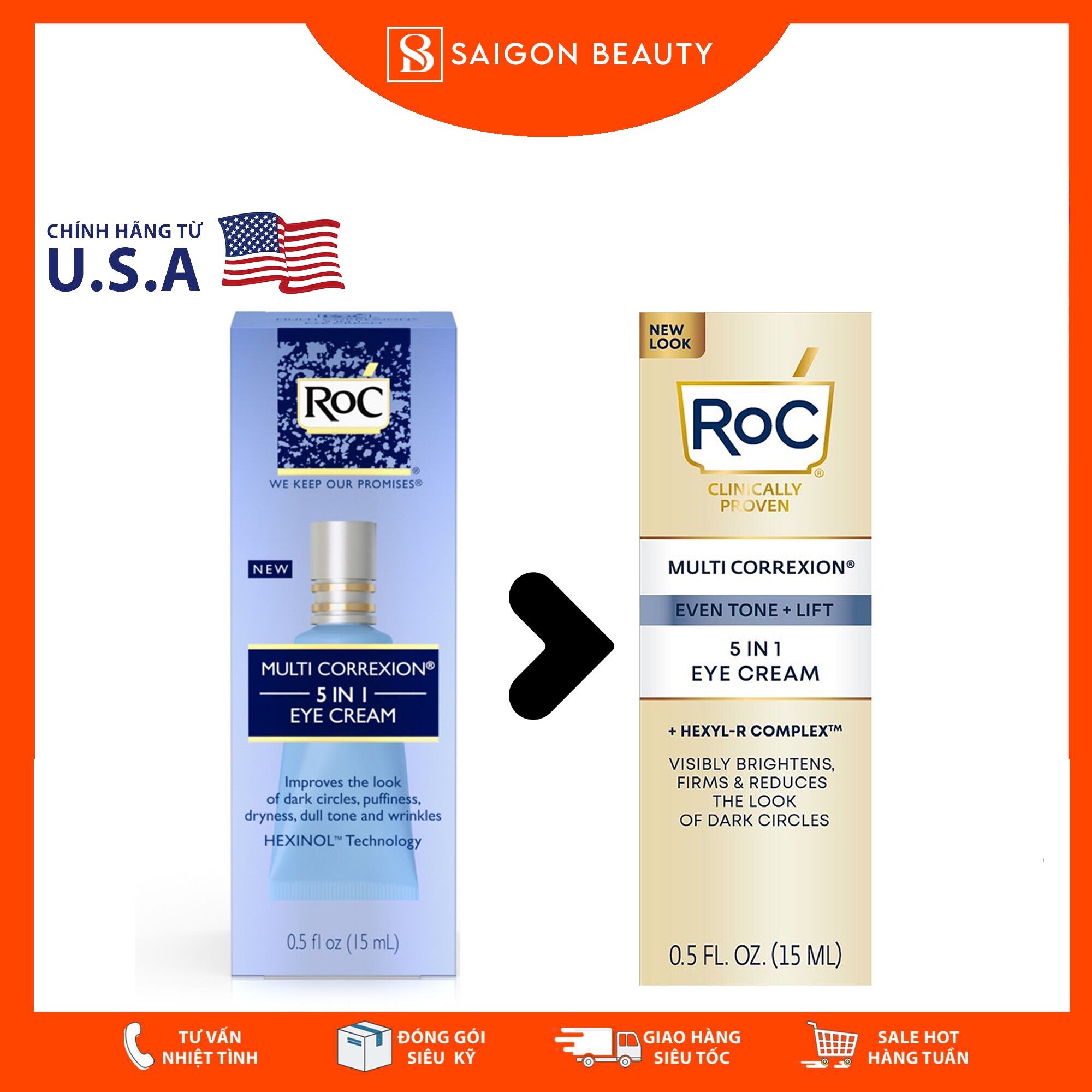 RoC Multi Correxion 5in1 Eye Cream (15mL)