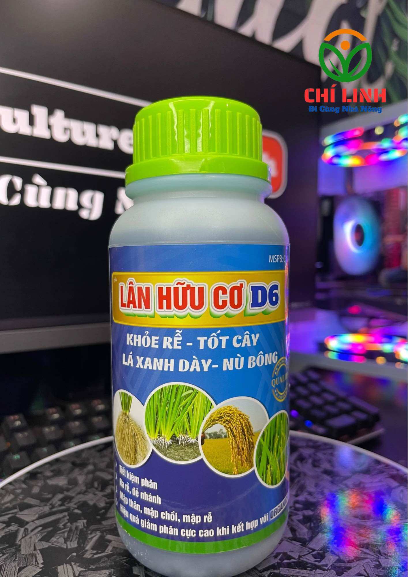 Phân bón lá, lân hữu cơ d6, khoẻ rễ, tốt cây