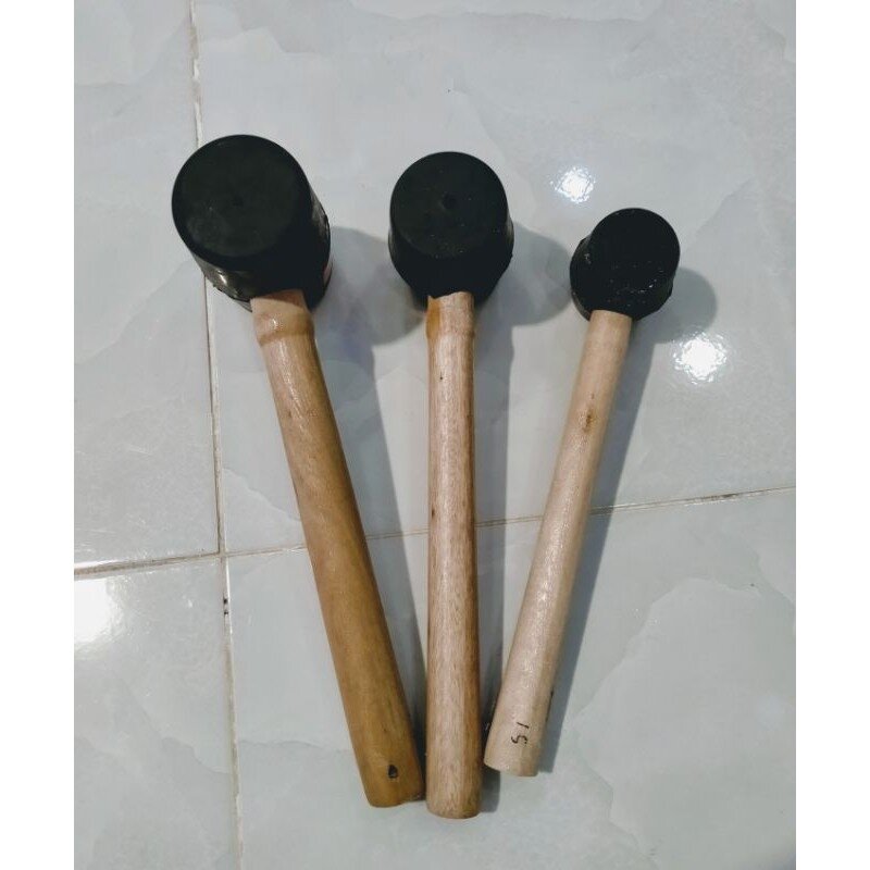 [HCM]Búa Cao Su Cán Gỗ - Búa Đóng Gạch