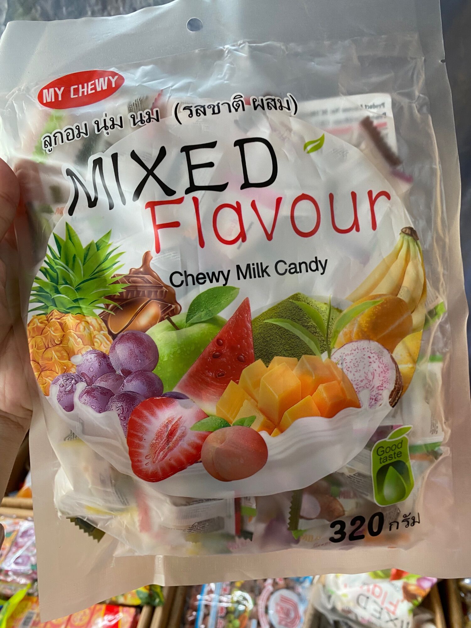 Bịch 320g kẹo trái cây hương trái cây mixed flavour