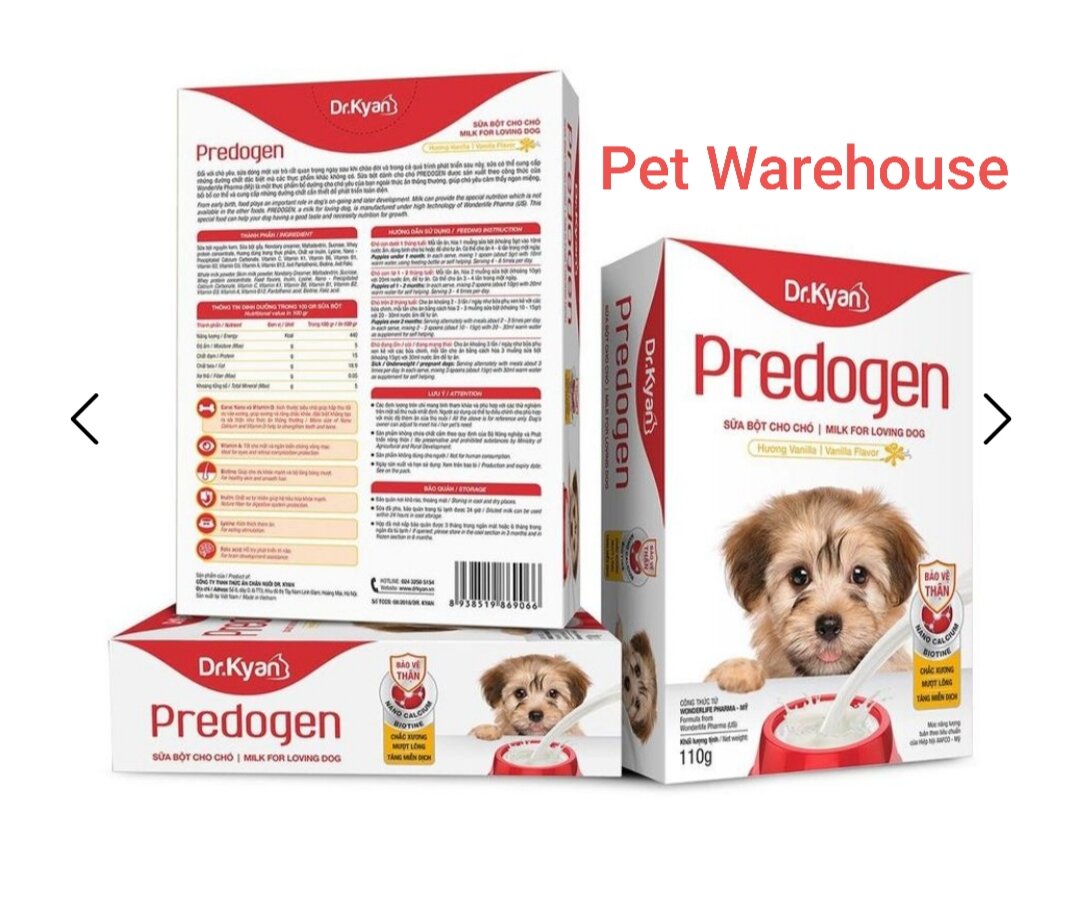 Predogen Sữa dinh dưỡng cho chó cưng (hộp 110g)
