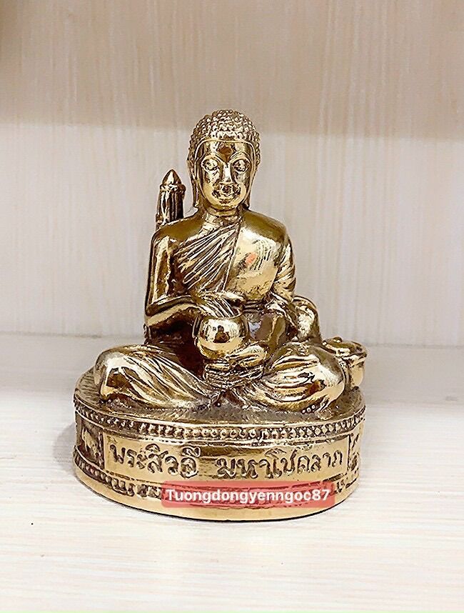 Tượng đồng ngài Sivali ngồi 9 cm