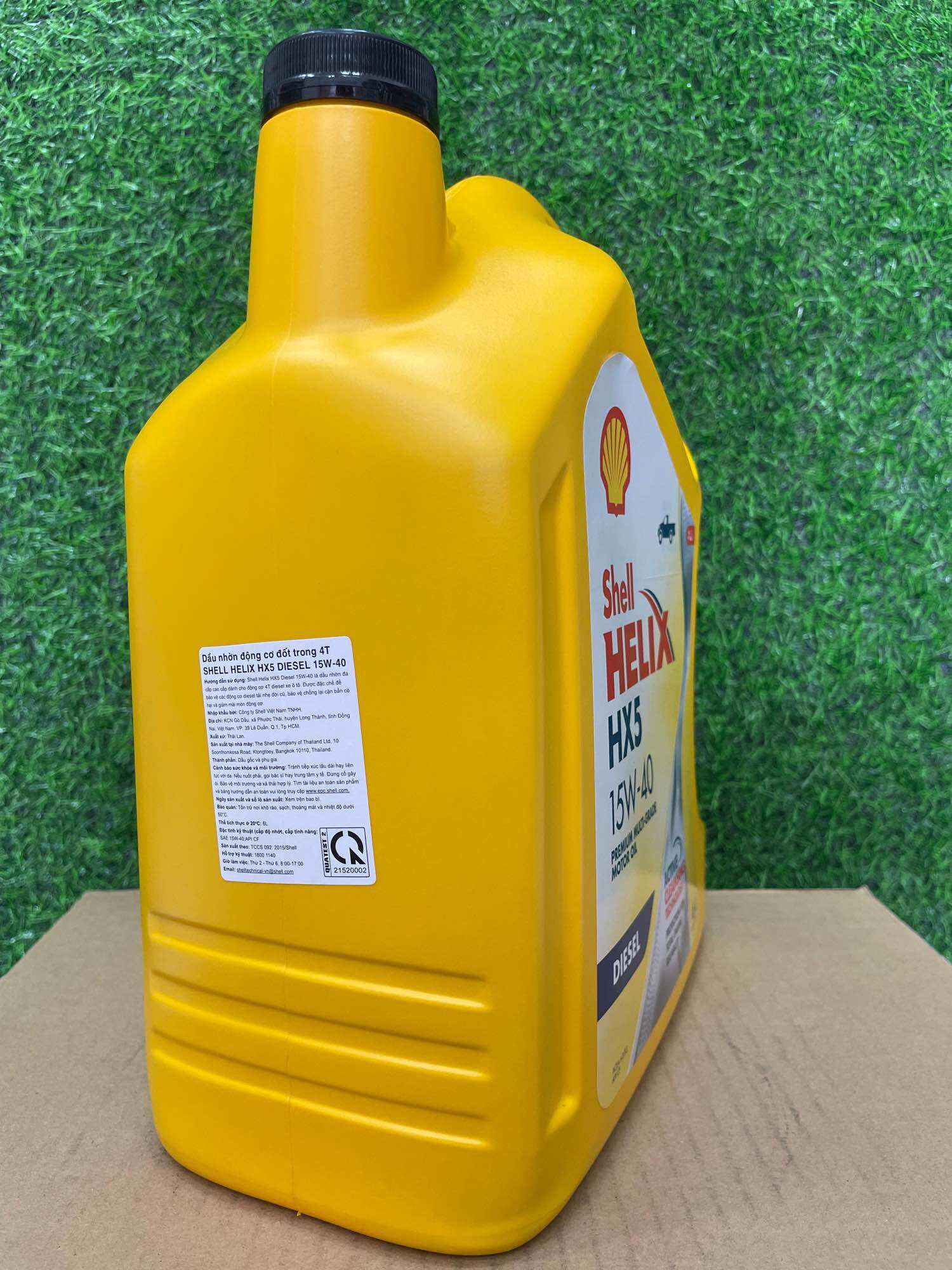 [ Hàng Chính Hãng ] Dầu nhớt Shell Helix HX5 Diesel 15W40 6L (Dùng cho động cơ máy dầu)