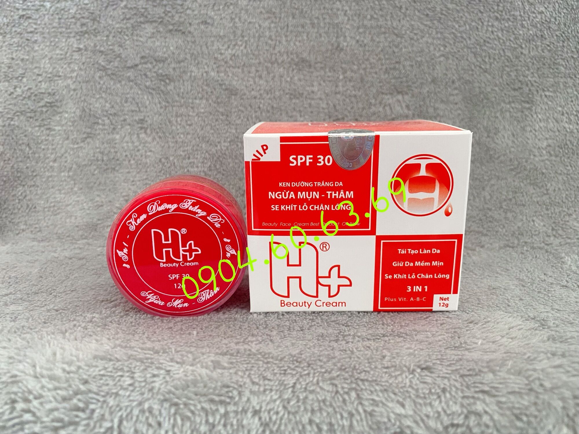Kem h+ mụn - thâm - se khít lỗ chân lông 12g