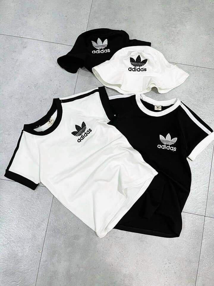 Đầm thun adidas bé gái tặng kèm mũ
