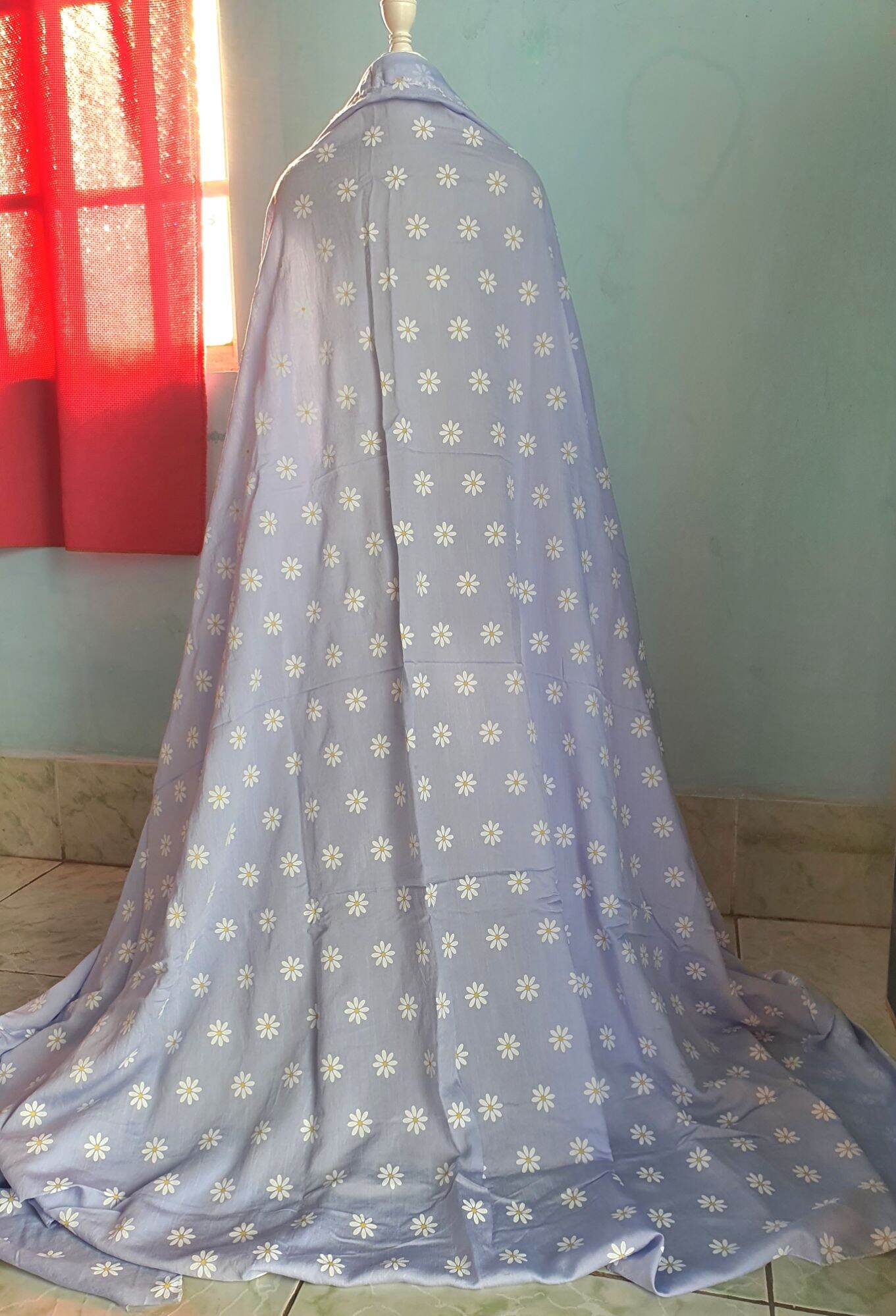 M13. vải đũi lạnh hoa khổ 1m50cm dài 2m