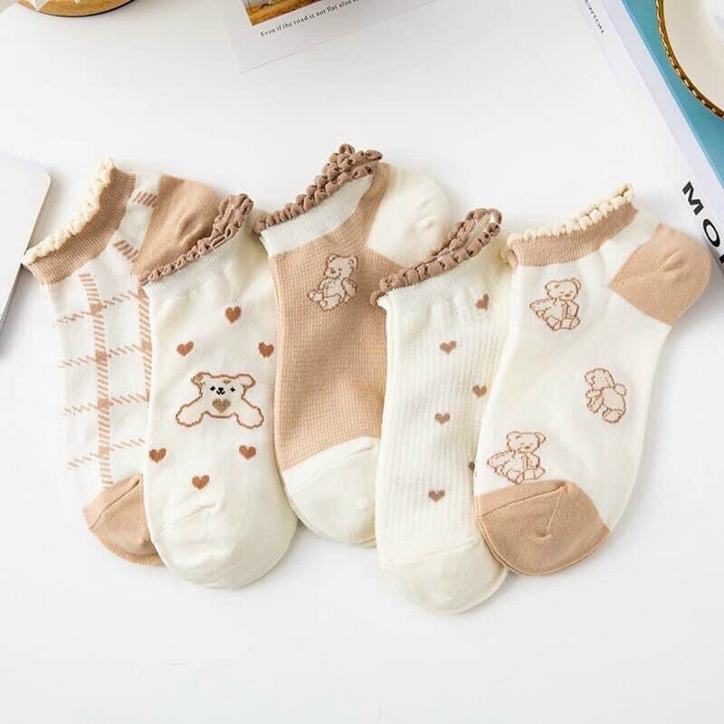 Set Vớ nữ cổ ngắn ( combo 5 đôi )