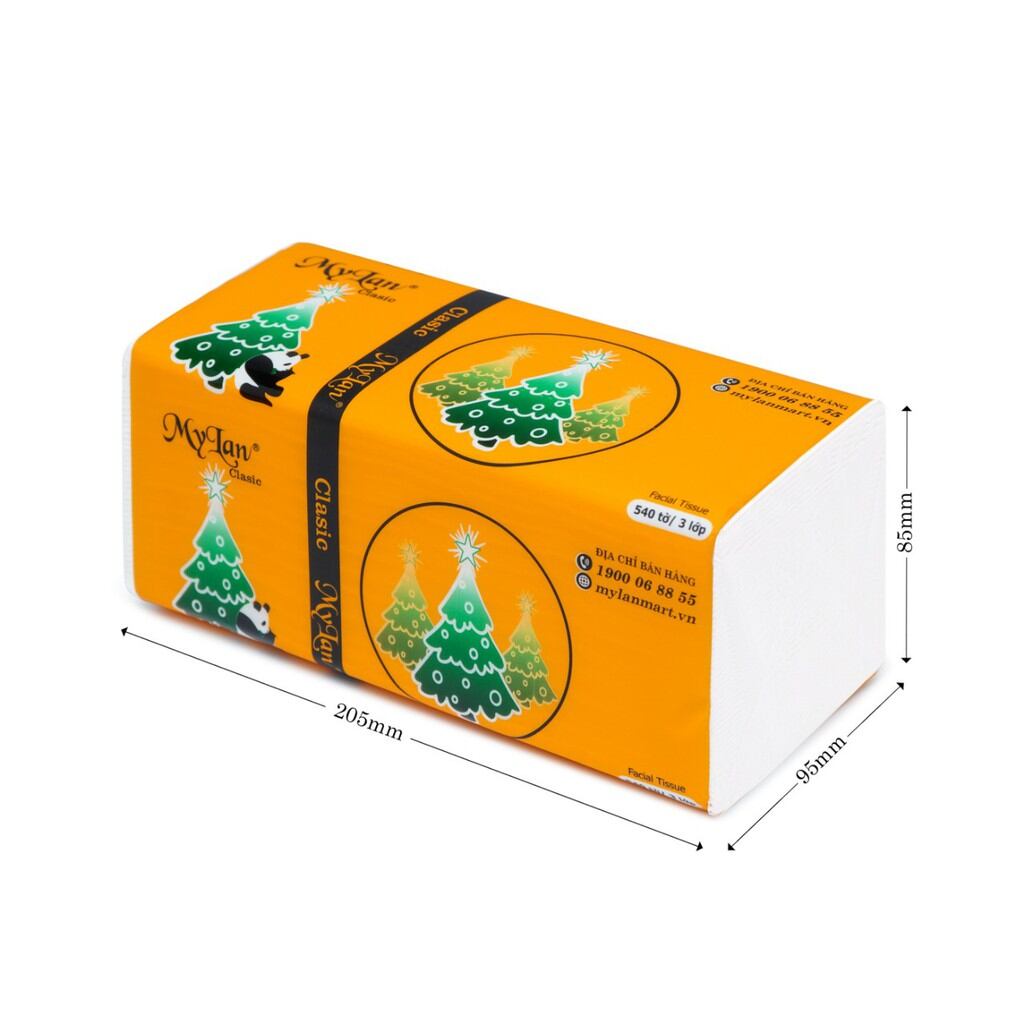 Gói 540 tờ Giấy Rút Gấu Thông Mylan